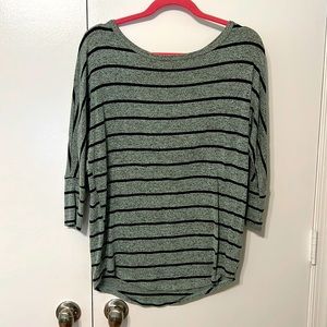 Pomelo women’s striped top 3/4 sleeve, size M